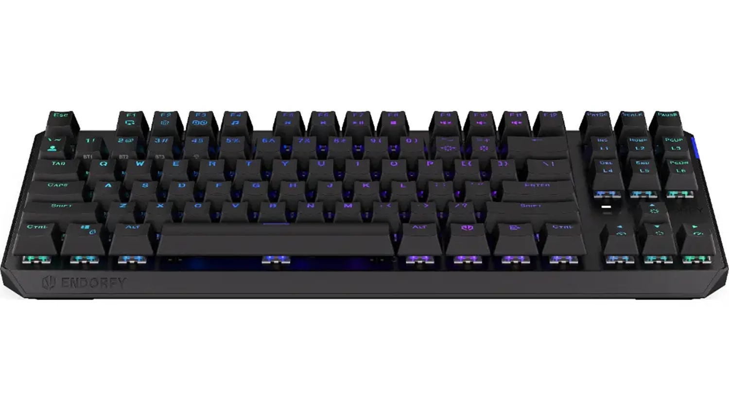 PC klávesnice Endorfy Thock TKL Wireless Red CZ na bílém pozadí