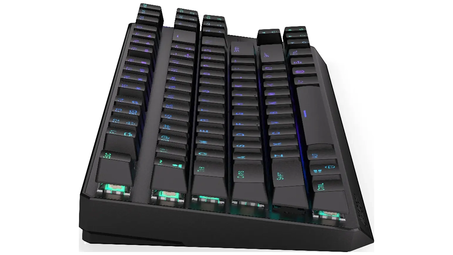 PC klávesnice Endorfy Thock TKL Wireless Red CZ ze strany