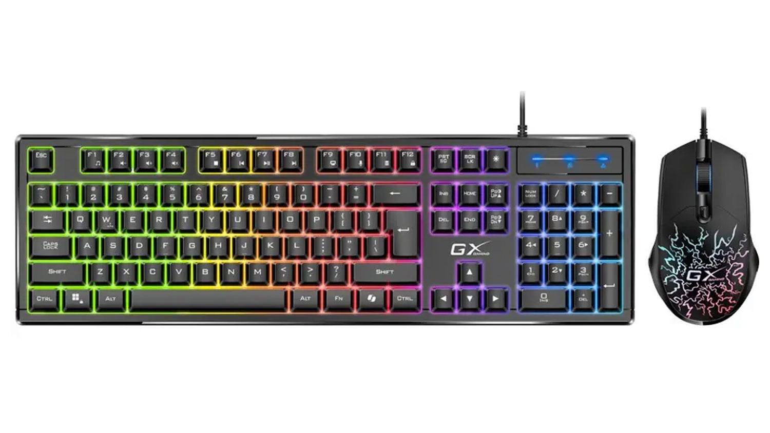 Drátová klávesnice a myš GENIUS GX GAMING Scorpion KM-GX3 CZ/SK