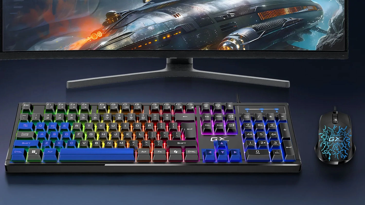 Drátová klávesnice a myš GENIUS GX GAMING Scorpion u počítače