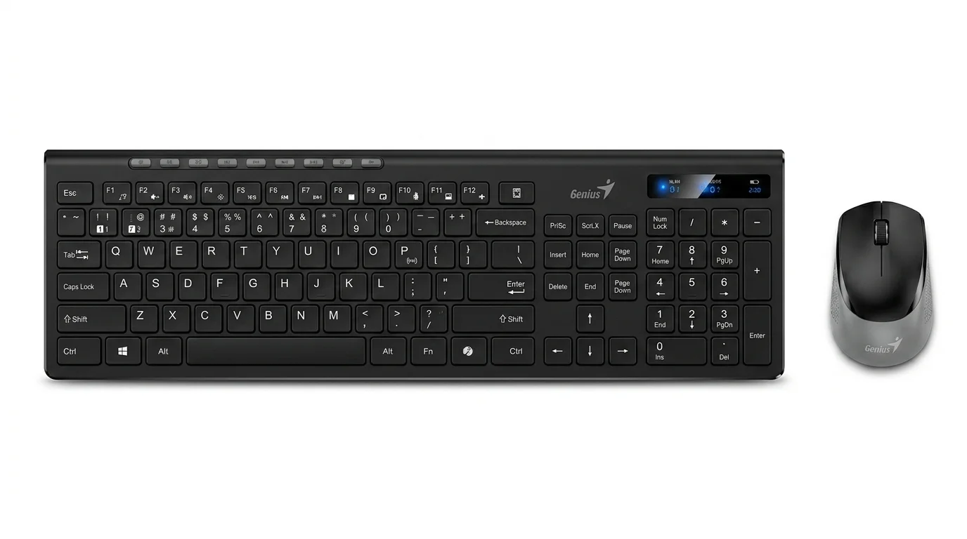 PC klávesnice s myší Genius SlimStar 8230 Black