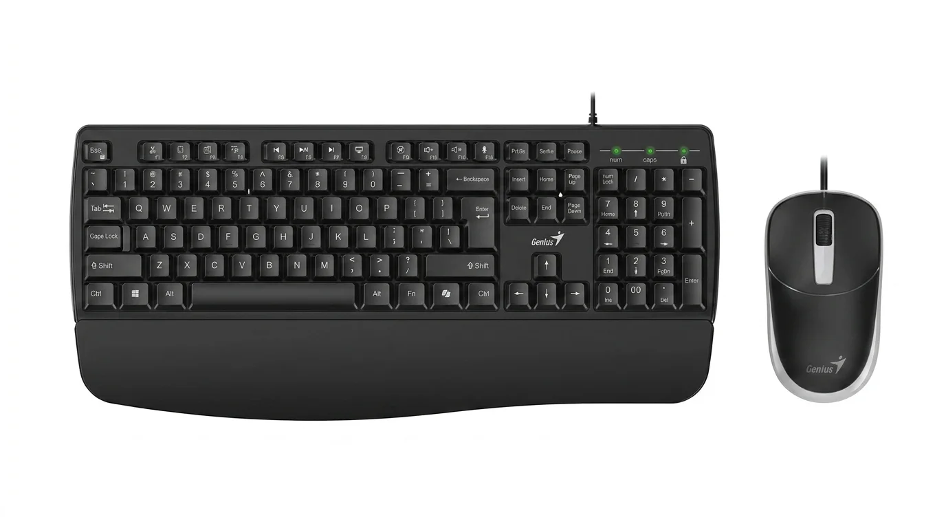 PC klávesnice s myší Genius KM-123 Black