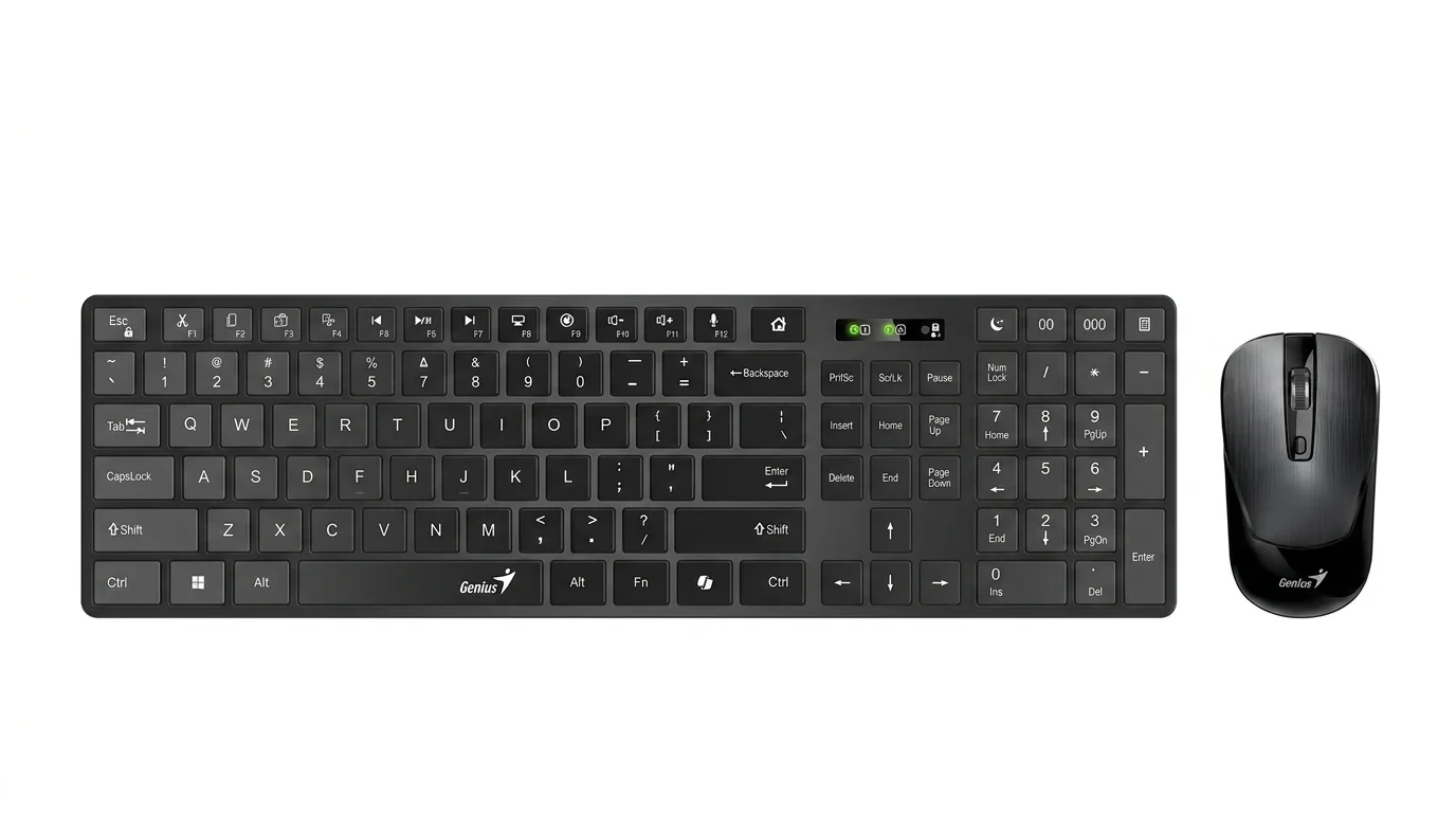 PC klávesnice s myší Genius SlimStar 8250 Black