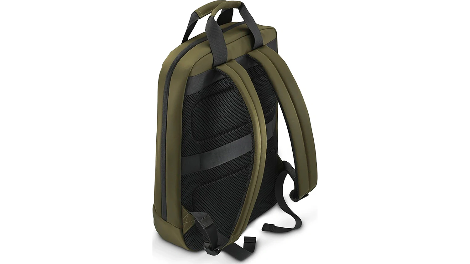 Batoh na notebook Hama Ultra Lightweight 16,2 čierno olivová zboku