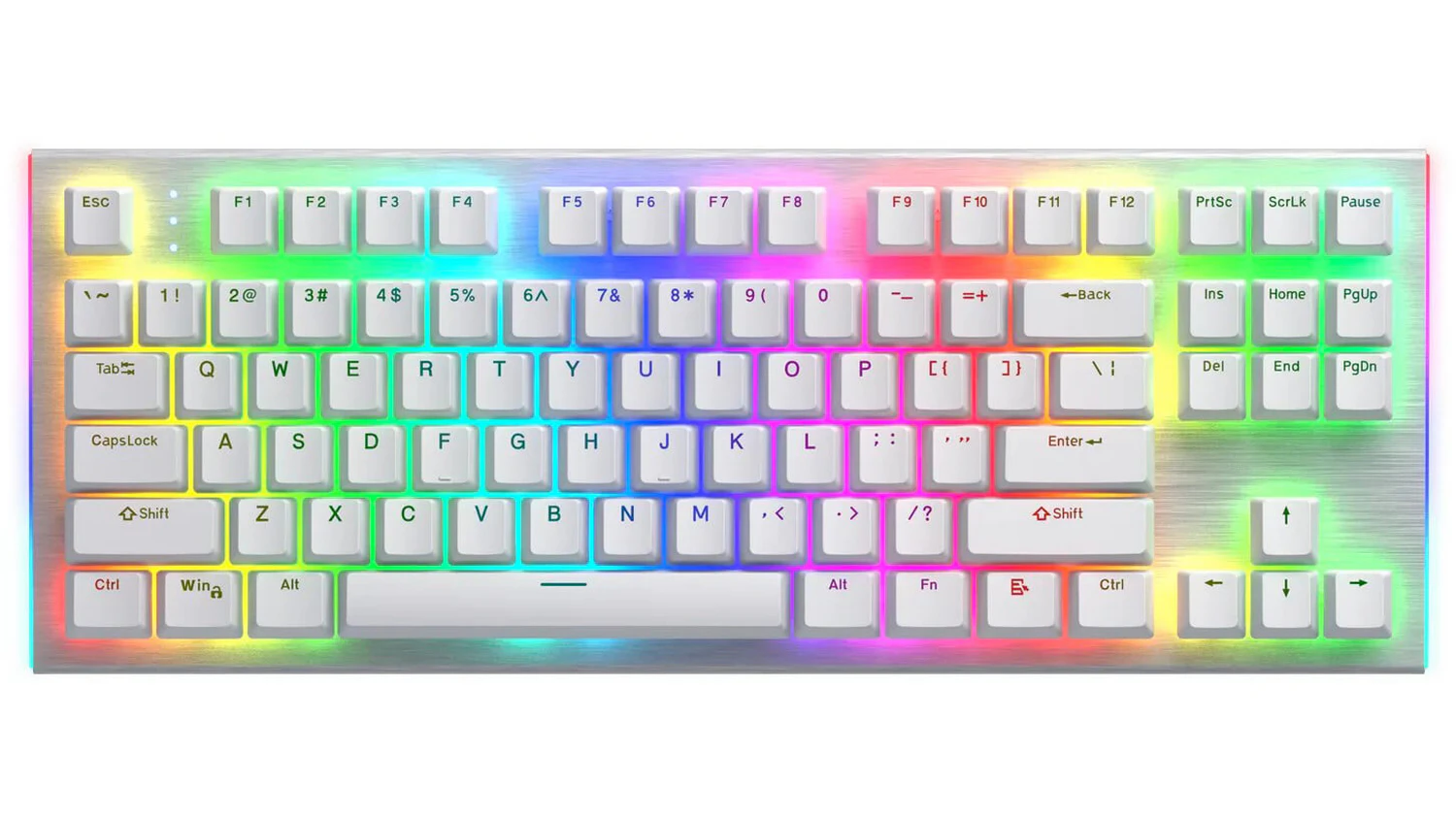 Herní klávesnice HATOR Gravity X TKL bílá