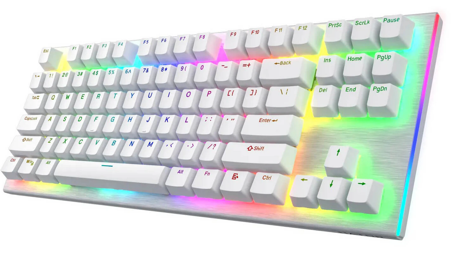 Herní klávesnice HATOR Gravity X TKL šikmo natočená