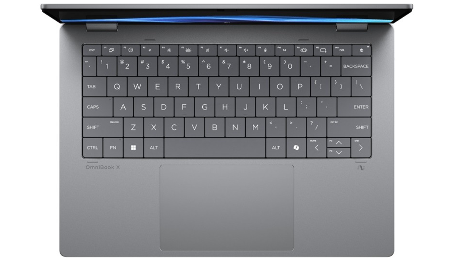 Notebook HP Omnibook X Flip klávesnica