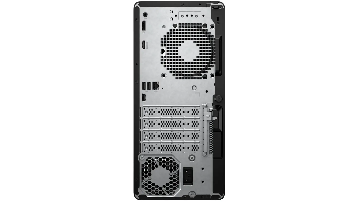 Stoln&iacute; poč&iacute;tač HP ProDesk 2 Tower G1a pohled na zadn&iacute; stranu