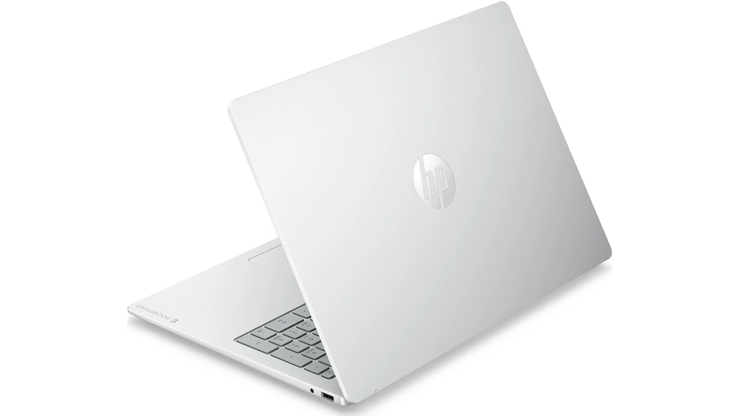 Pohled šikmo zezadu na notebook HP OmniBook 3