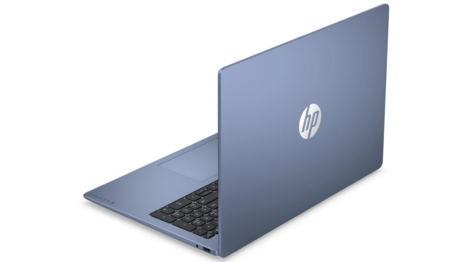 Pohled šikmo zezadu na notebook HP OmniBook 3