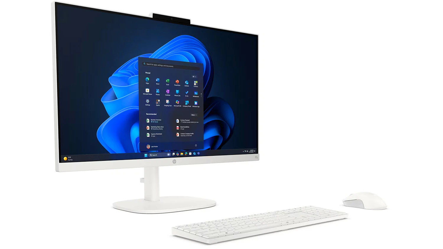 Pohled šikmo zepředu na počítač HP ProStudio 2 G2i (D94ZRET)