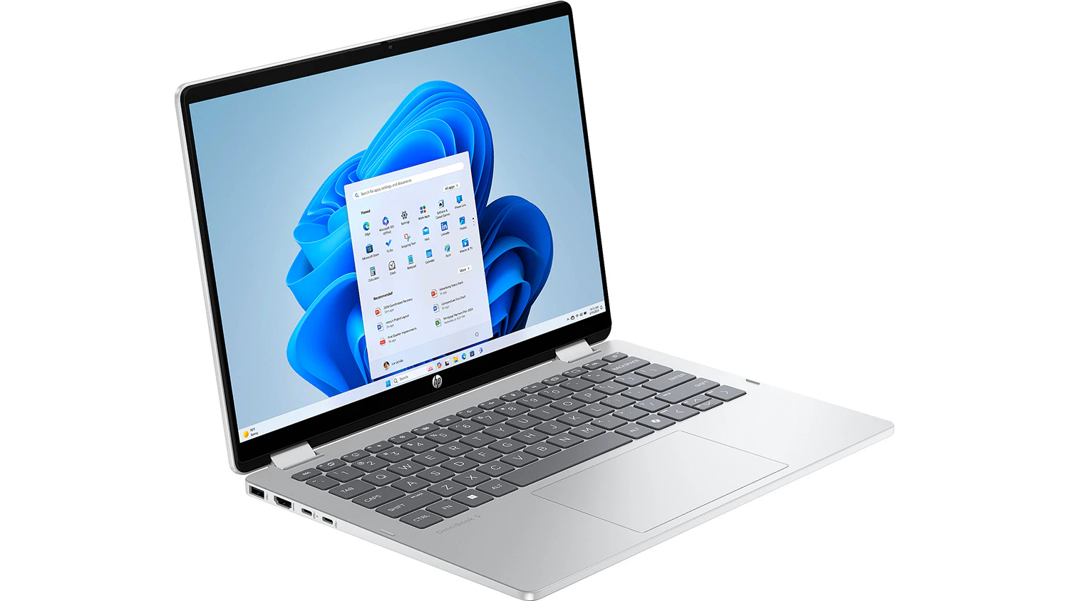 HP OmniBook 5 Flip – pohled ze strany