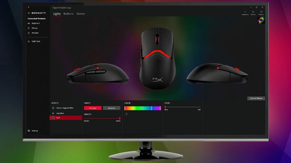 Nastavení herní drátové myši HyperX Pulsefire Saga, Black pomocí softwaru HyperX NGENUITY_04