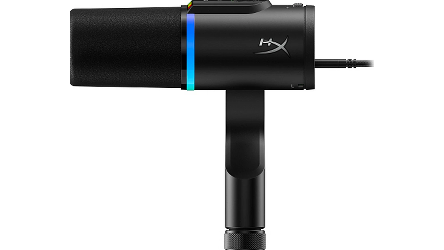 Pohled ze strany na mikrofon HyperX FlipCast B2CM1AA