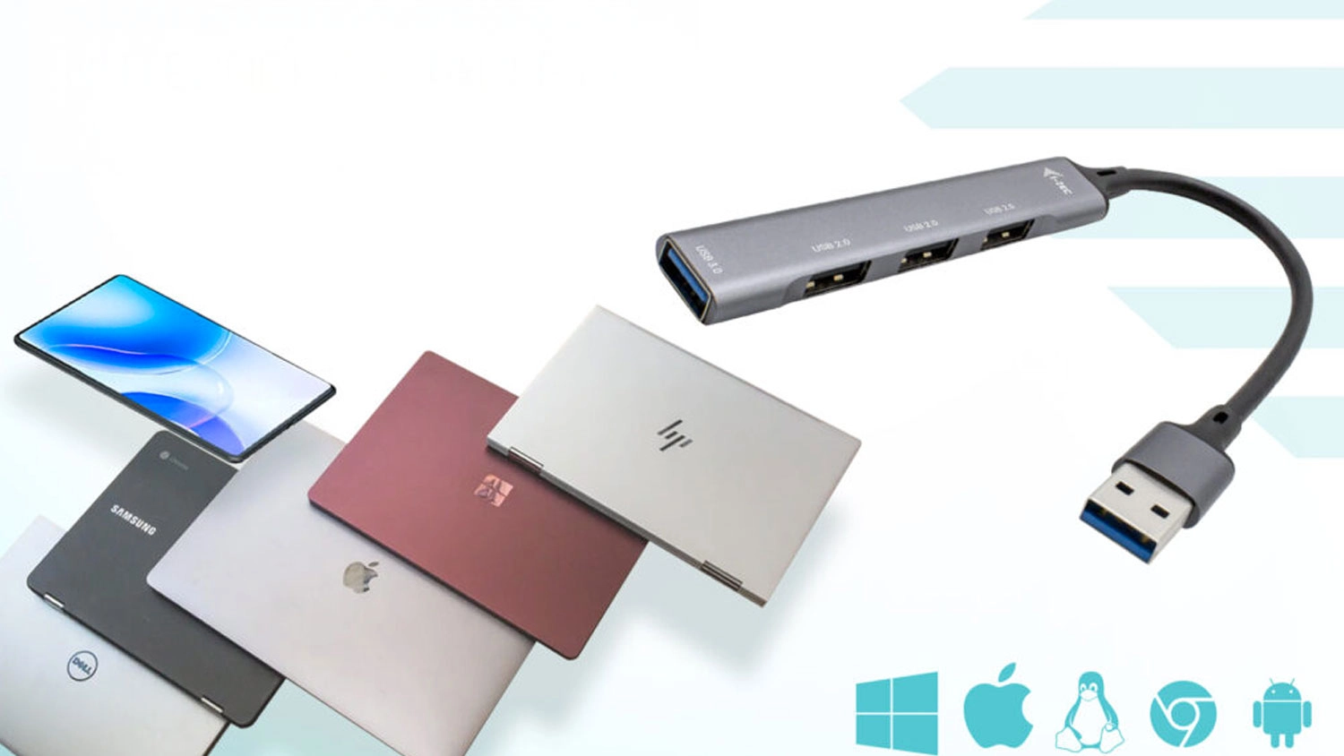 USB hub i-TEC 1 &times; USB 3.0 + 3 &times; USB 2.0 a rozmanitosť pripojen&iacute;