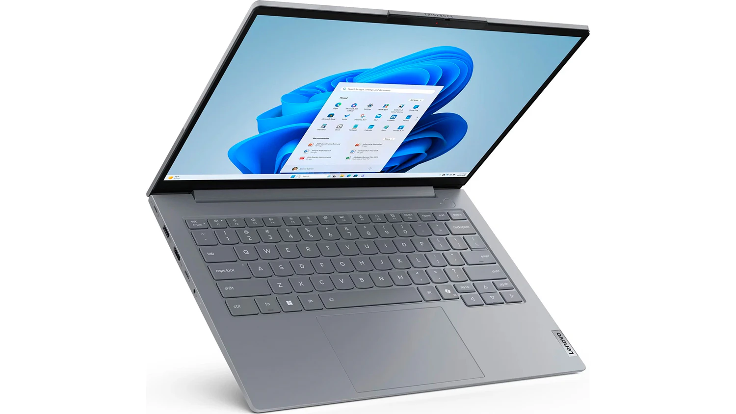 Notebook Lenovo ThinkBook &ndash; pohled na displej notebooku