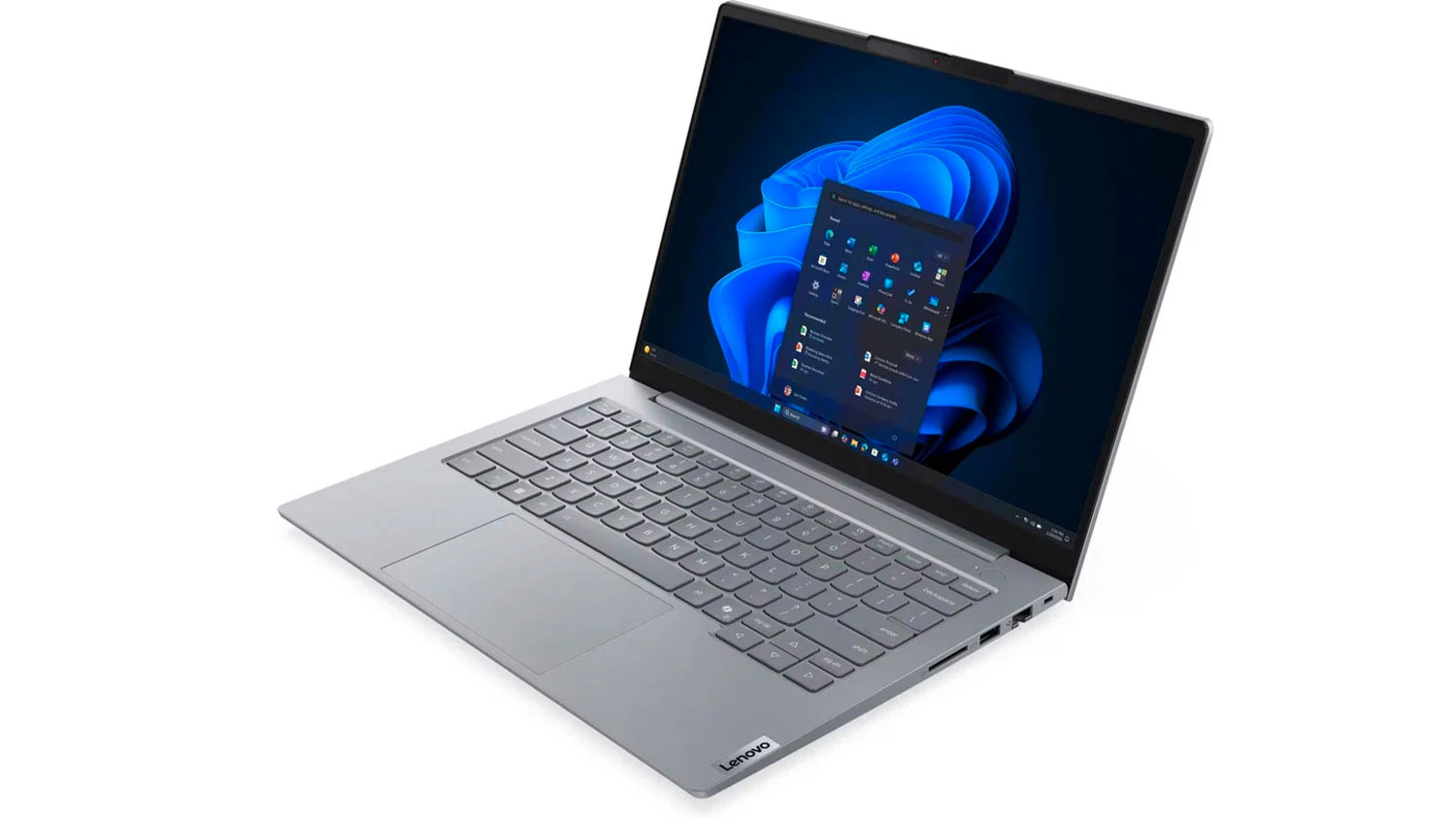 Notebook Lenovo ThinkBook &ndash; pohled na displej notebooku