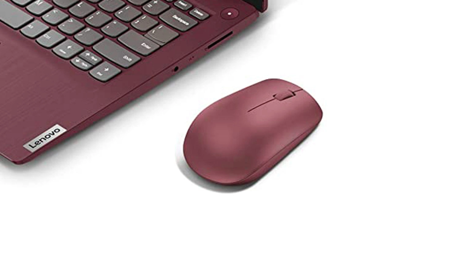 PC myš Lenovo 530 Wireless Cherry Red pri notebooku
