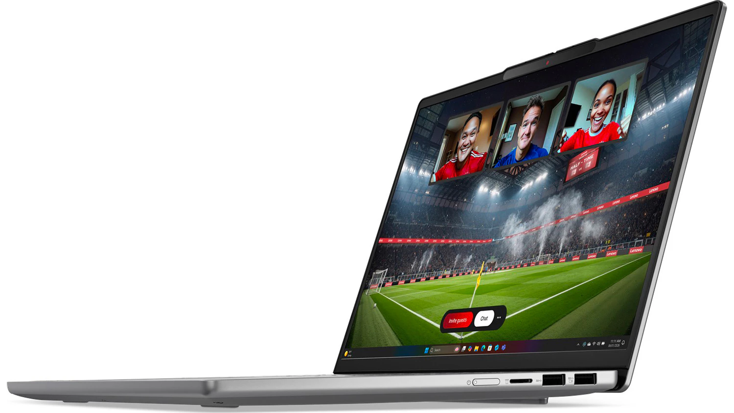 Video hovor na notebooku Lenovo