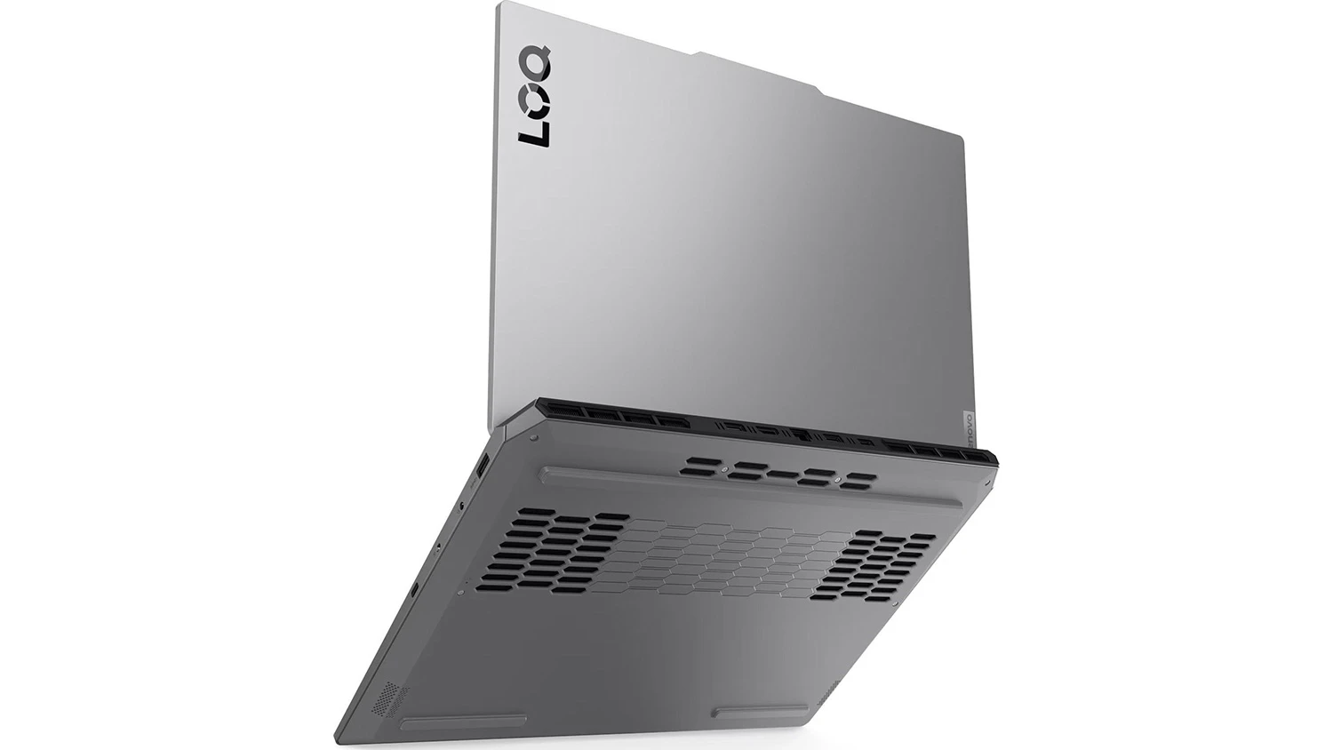Notebook Lenovo LOQ – pohled na šasi s logem