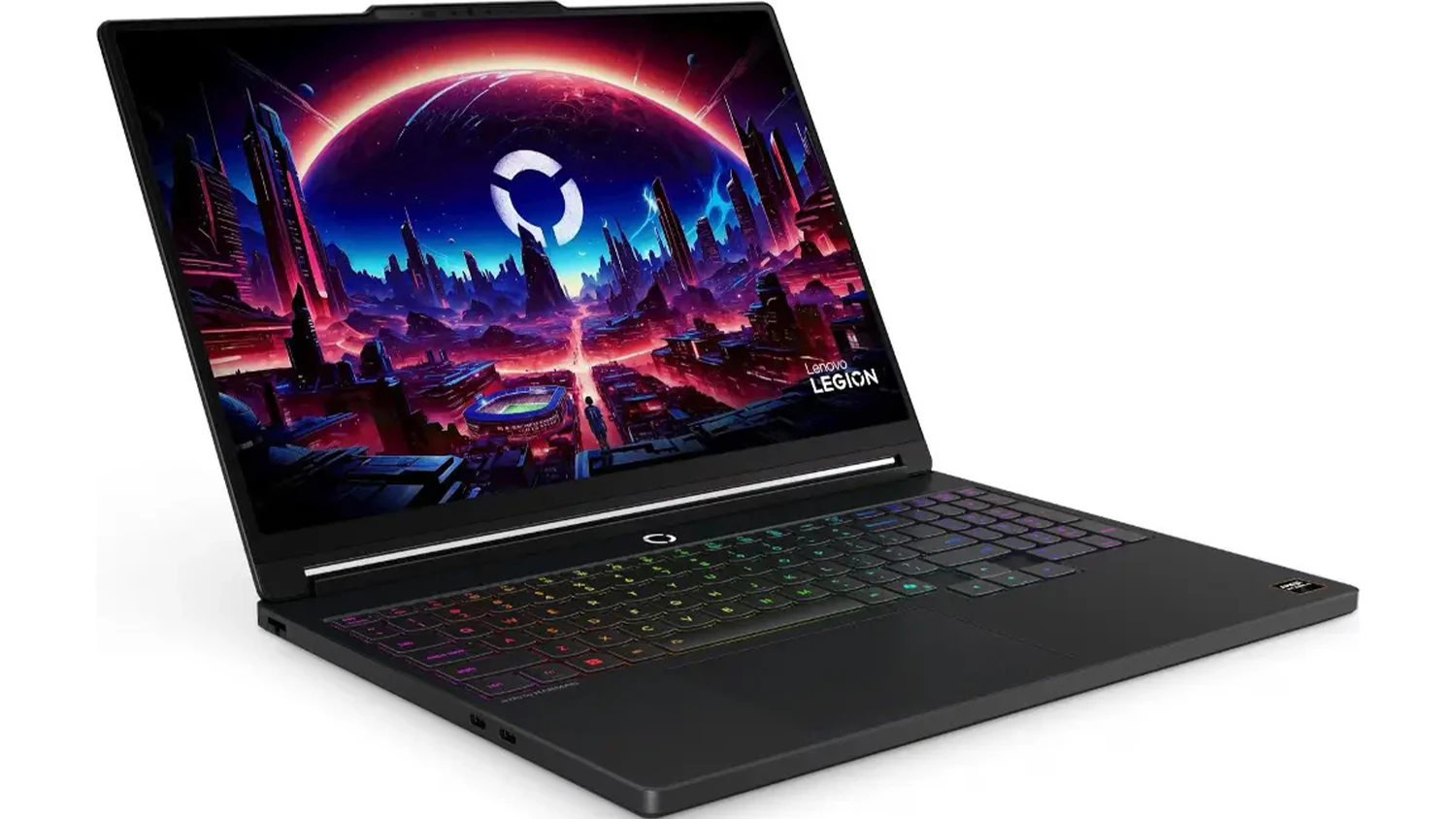 Pohled šikmo zepředu na notebook Lenovo Legion 5