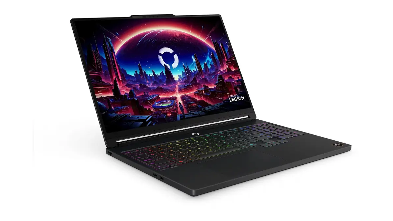 Pohled &scaron;ikmo zepředu na notebook Lenovo Legion 5