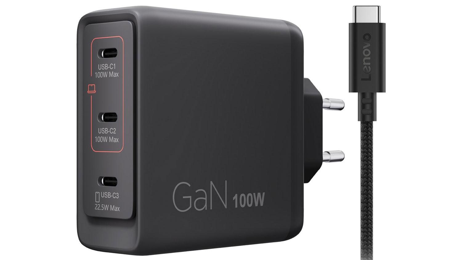 Napájecí adaptér Lenovo 100 W USB-C Charger černý