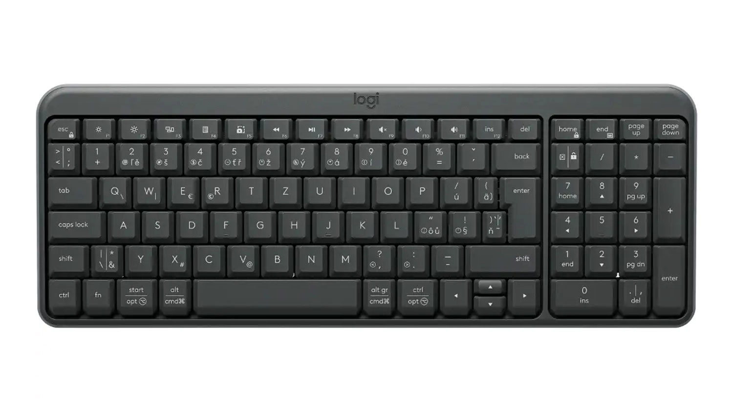 Bezdrátová klávesnice Logitech K250 Black
