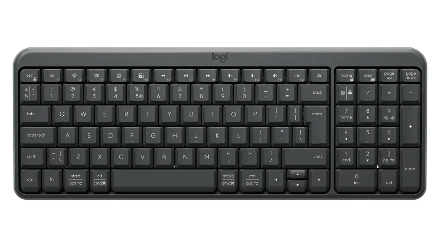 Bezdrátová klávesnice Logitech K250 Black