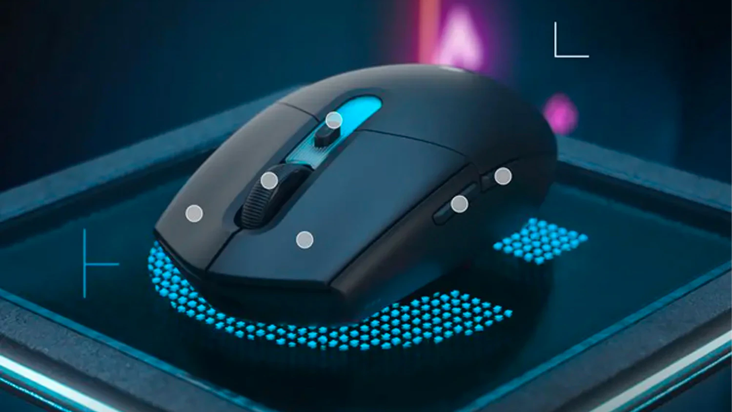 Grafika 6 programovatelných tlačítek herní myši Logitech