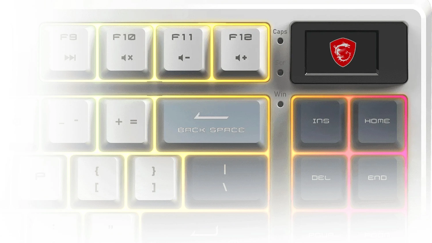 Displej kl&aacute;vesnice MSI FORGE GK600 TKL