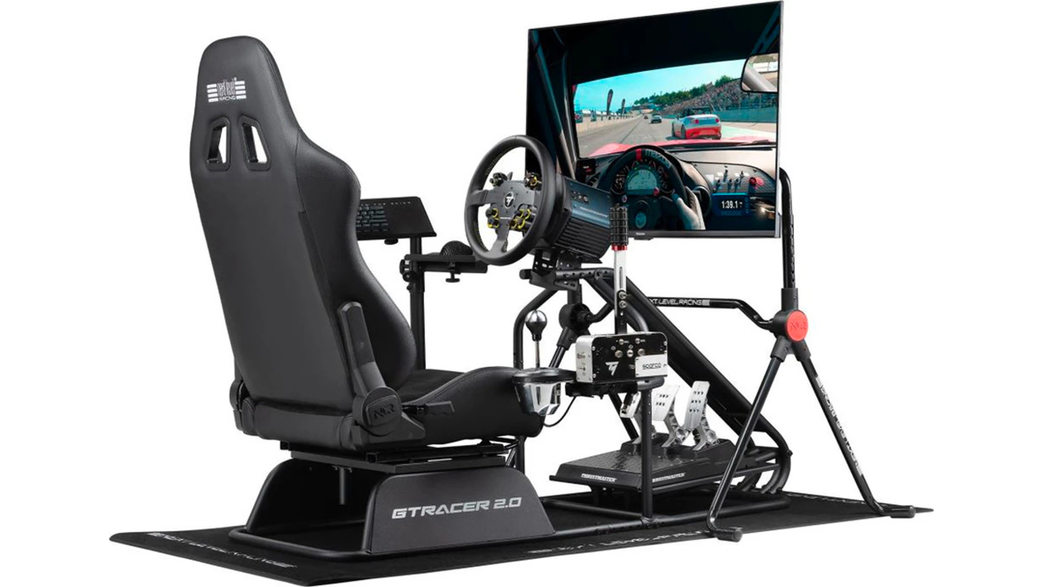 Pretek&aacute;rsky kokpit Thrustmaster Next Level Racing GT Racer 2.0 s pusten&yacute;mi pretekmi