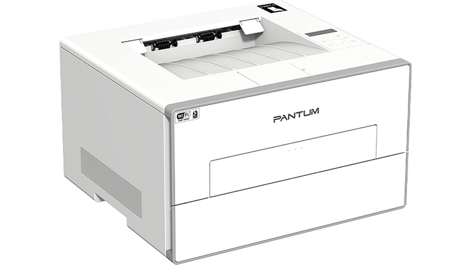 Černobílá laserová tiskárna Pantum BP4200DW pohled ze strany