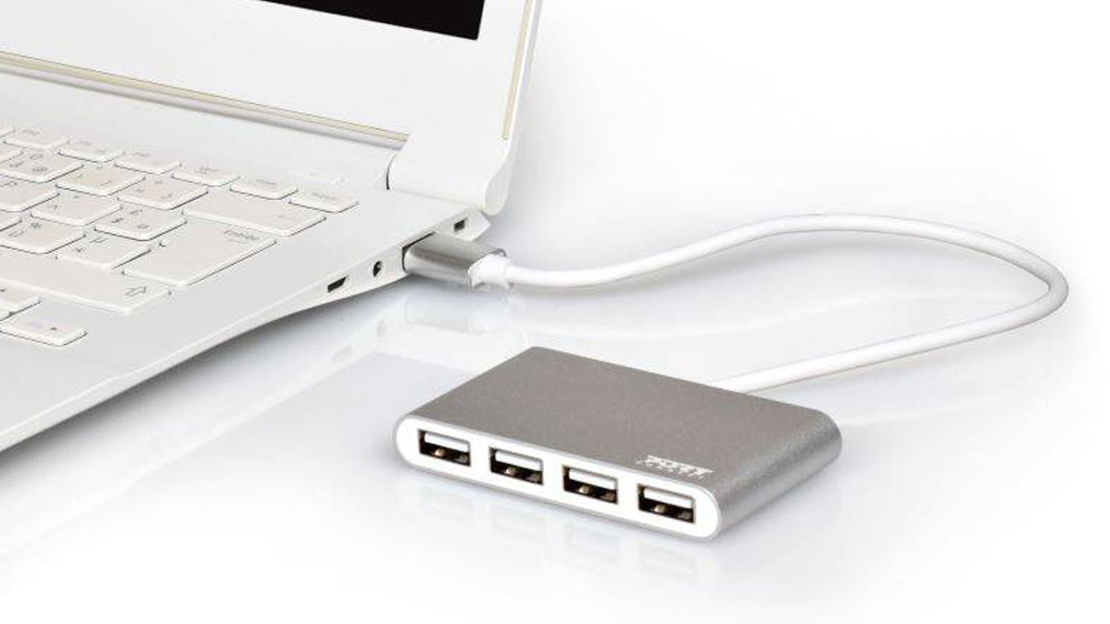 USB Hub PORT CONNECT propojený s notebookem_02