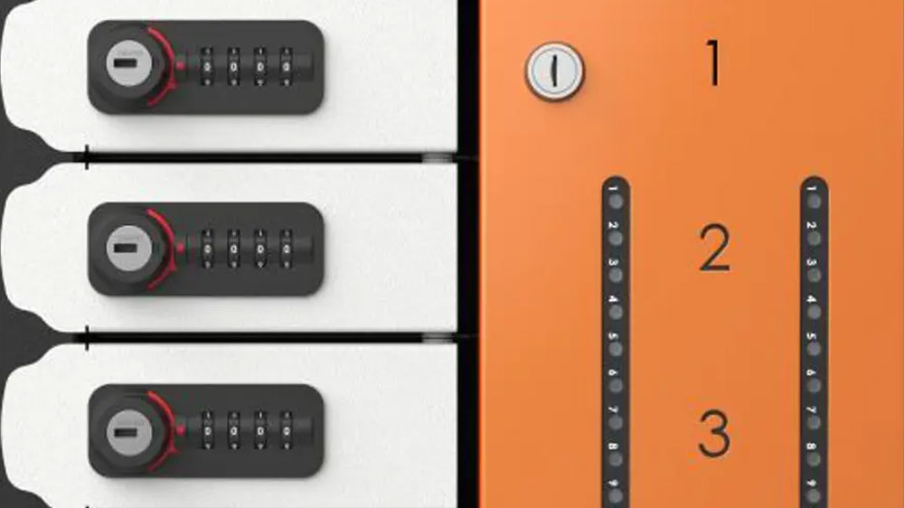Detail na zabezpečovací zámky nabíjecí stanice Port Designs Tabisafe S30 USB-C_03