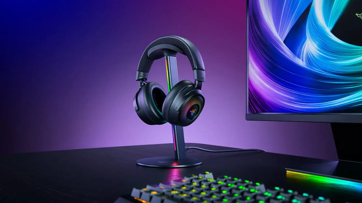 Slúchadlá na stojane Razer Base Station V3 Chroma