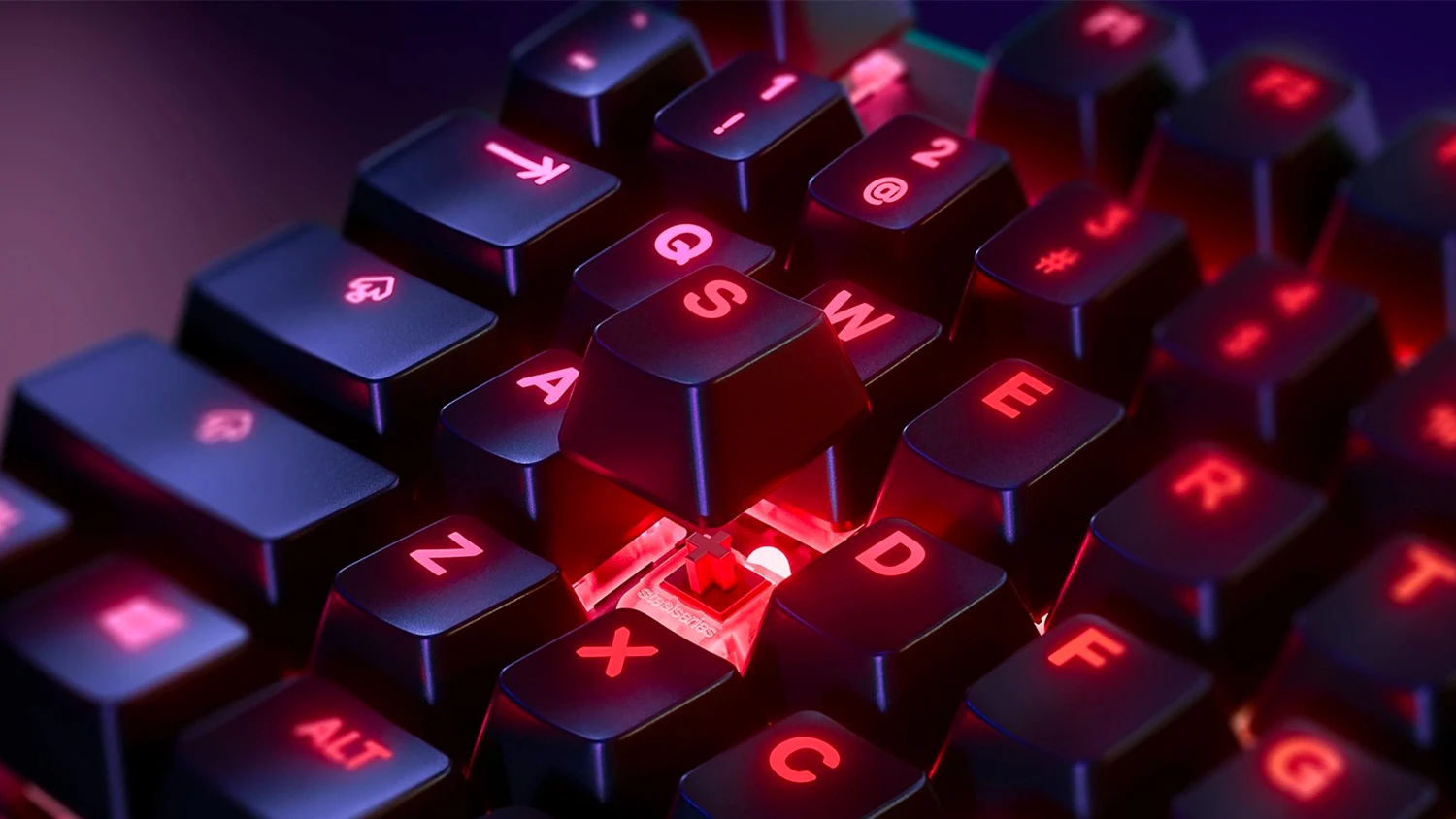 Detail hernej kl&aacute;vesnice SteelSeries Apex 7 TKL (Red Switch)