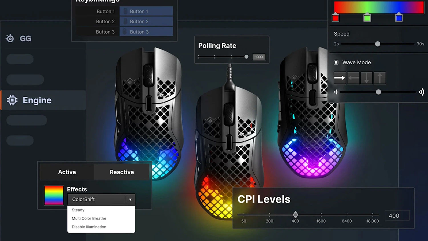Nastavenie hernej myši SteelSeries Aerox 5 v Steel Series GG