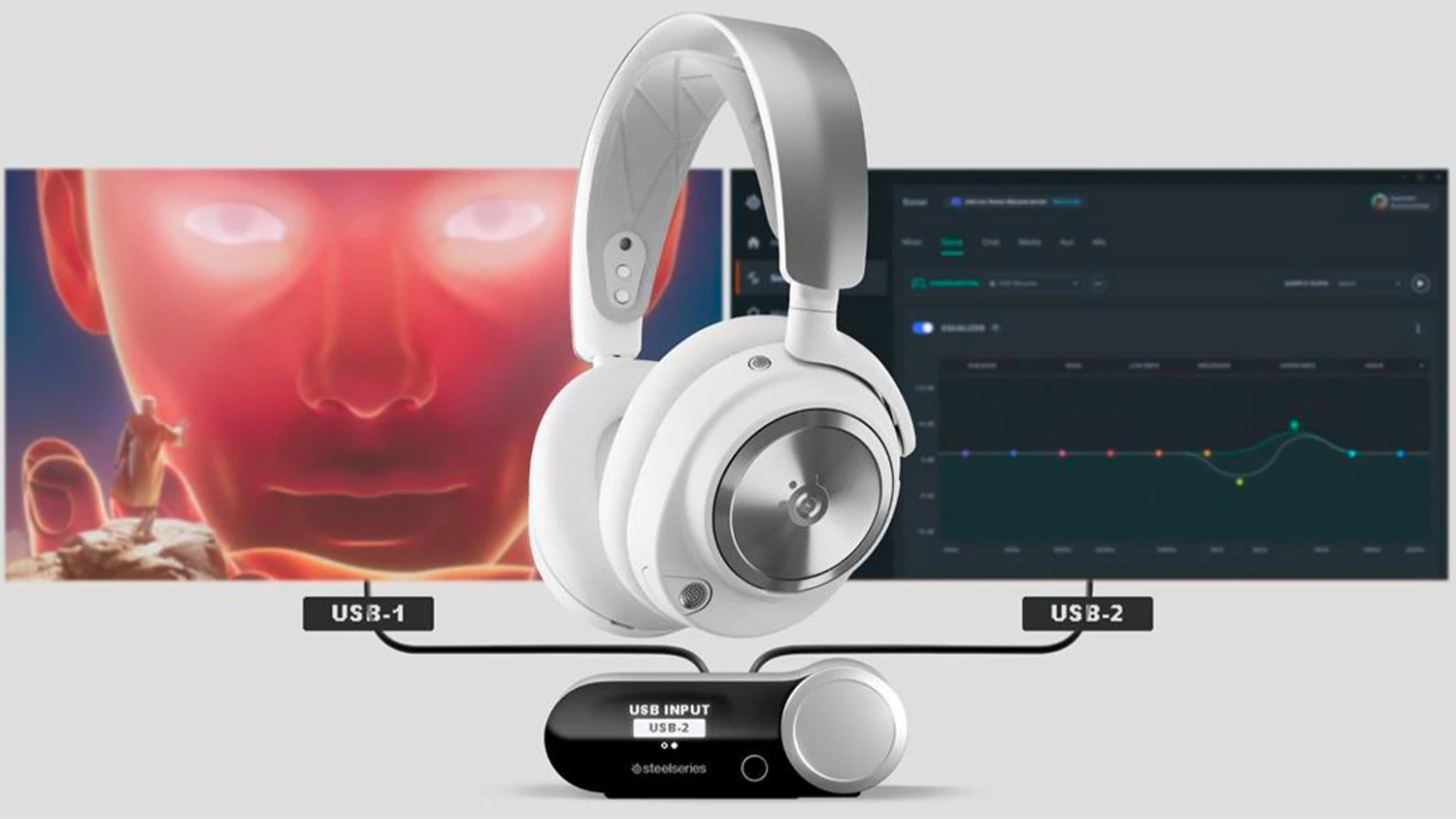 Slúchadlá SteelSeries Arctis Nova Pro s prepínaním medzi zdrojmi