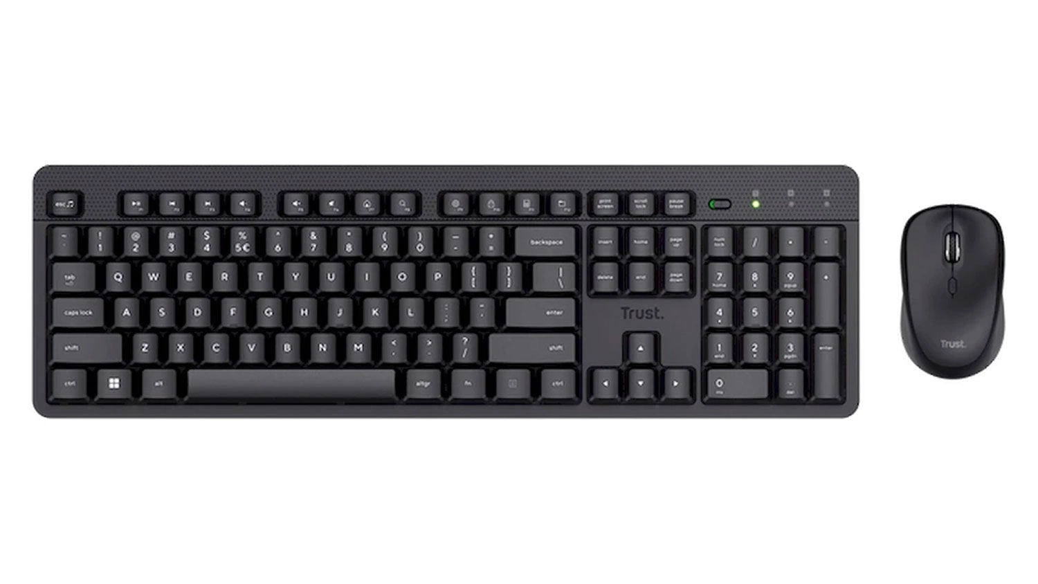 PC klávesnice s myší Trust Ody II Black DE