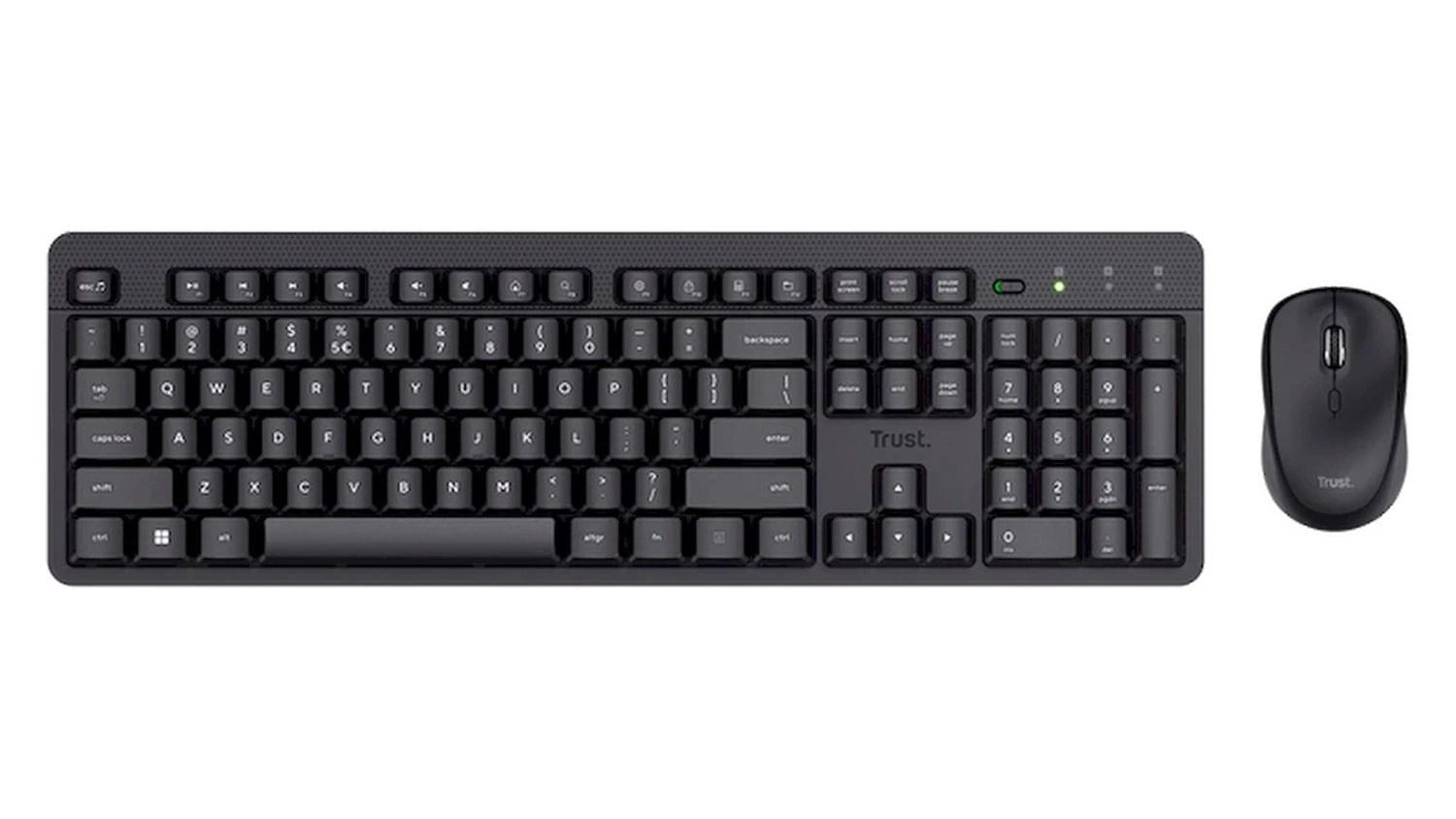 PC klávesnice s myší Trust Ody II Black HU
