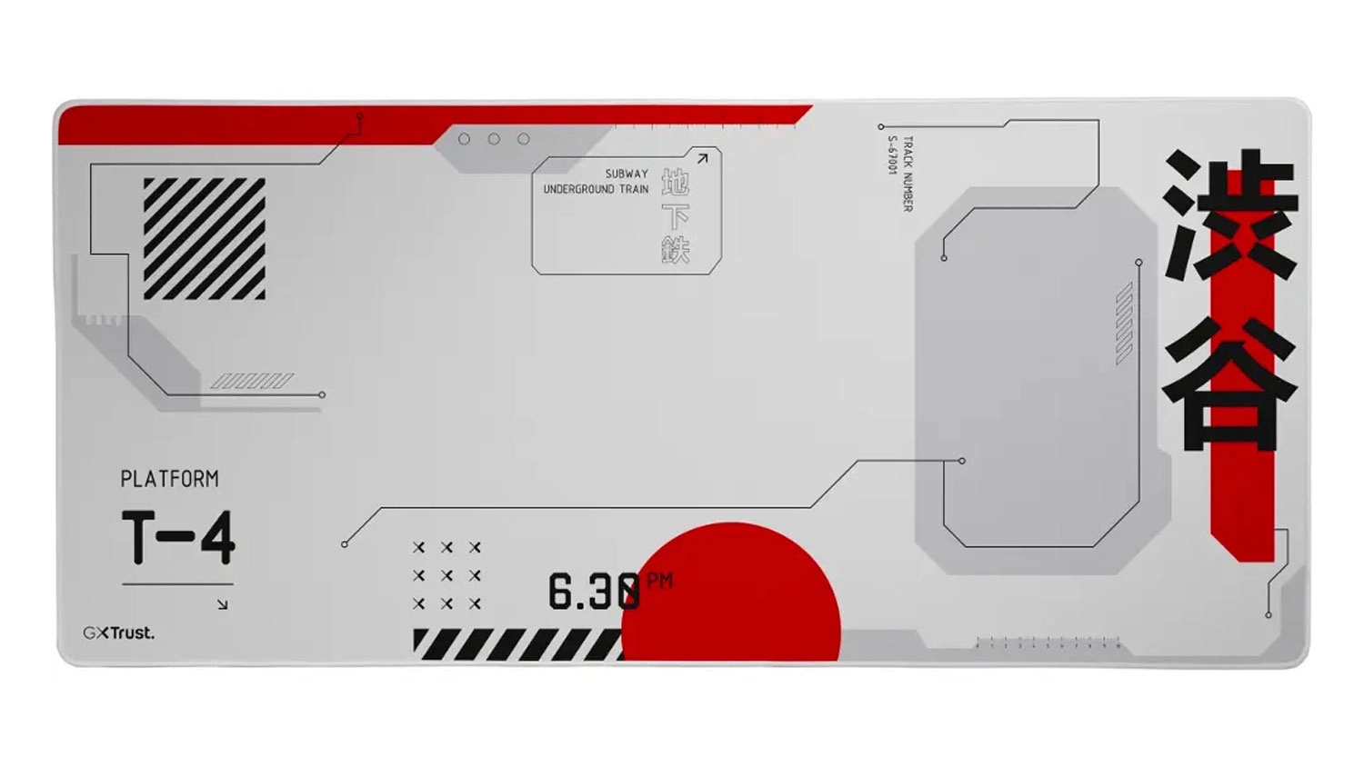 Podložka pod kl&aacute;vesnicu a my&scaron; Trust GXT 759 XXL Japan White