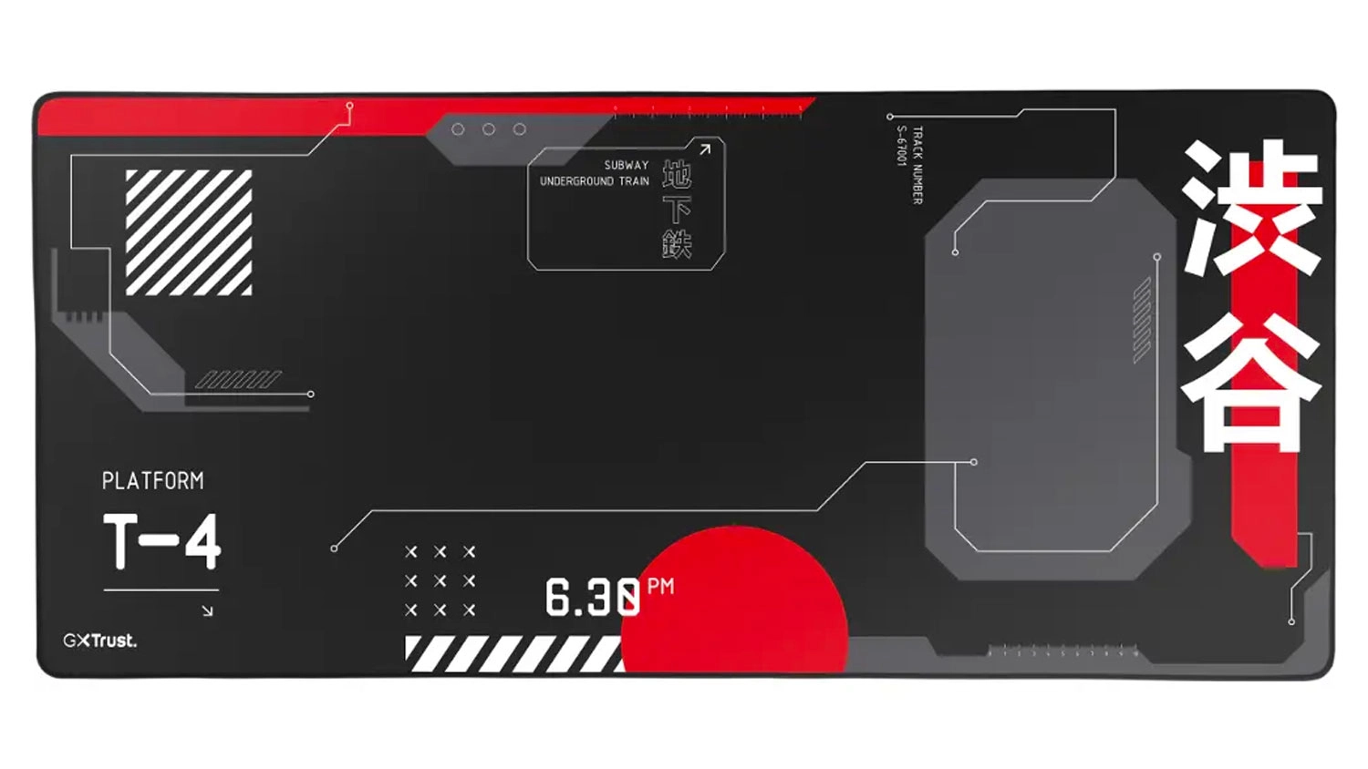 Podložka pod kl&aacute;vesnicu a my&scaron; Trust GXT 759 XXL Japan Black