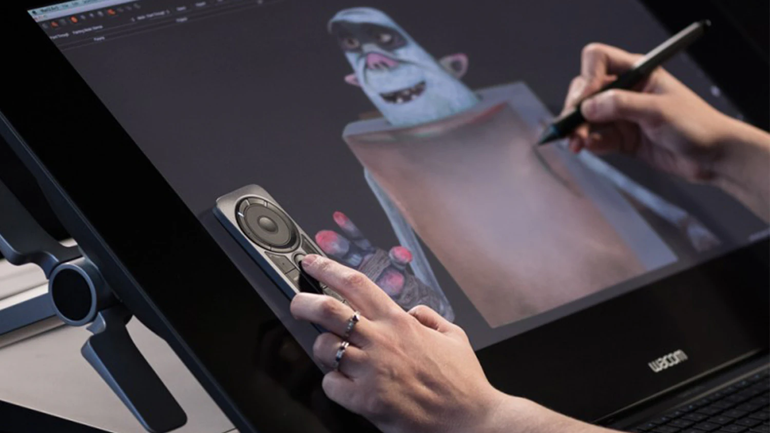 Použ&iacute;v&aacute;n&iacute; ovladače Wacom ExpressKey Remote Accessory při pr&aacute;ci