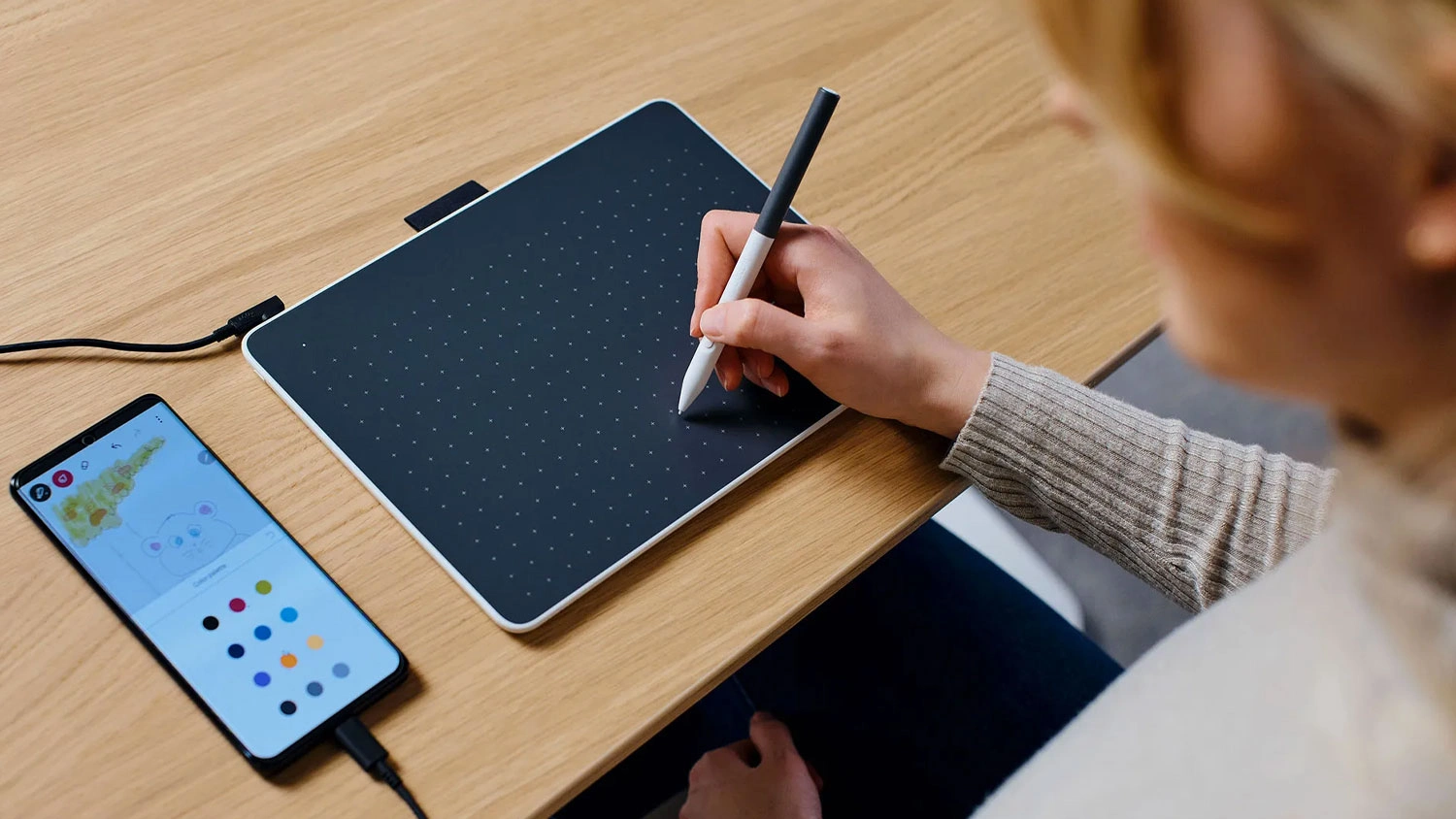 Dotykové pero Wacom kreslící na tabletu
