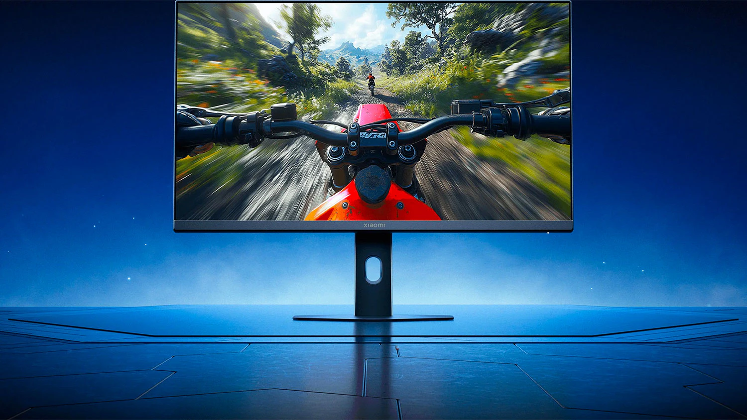 Monitor Xiaomi G24i 2026 se závodní hrou