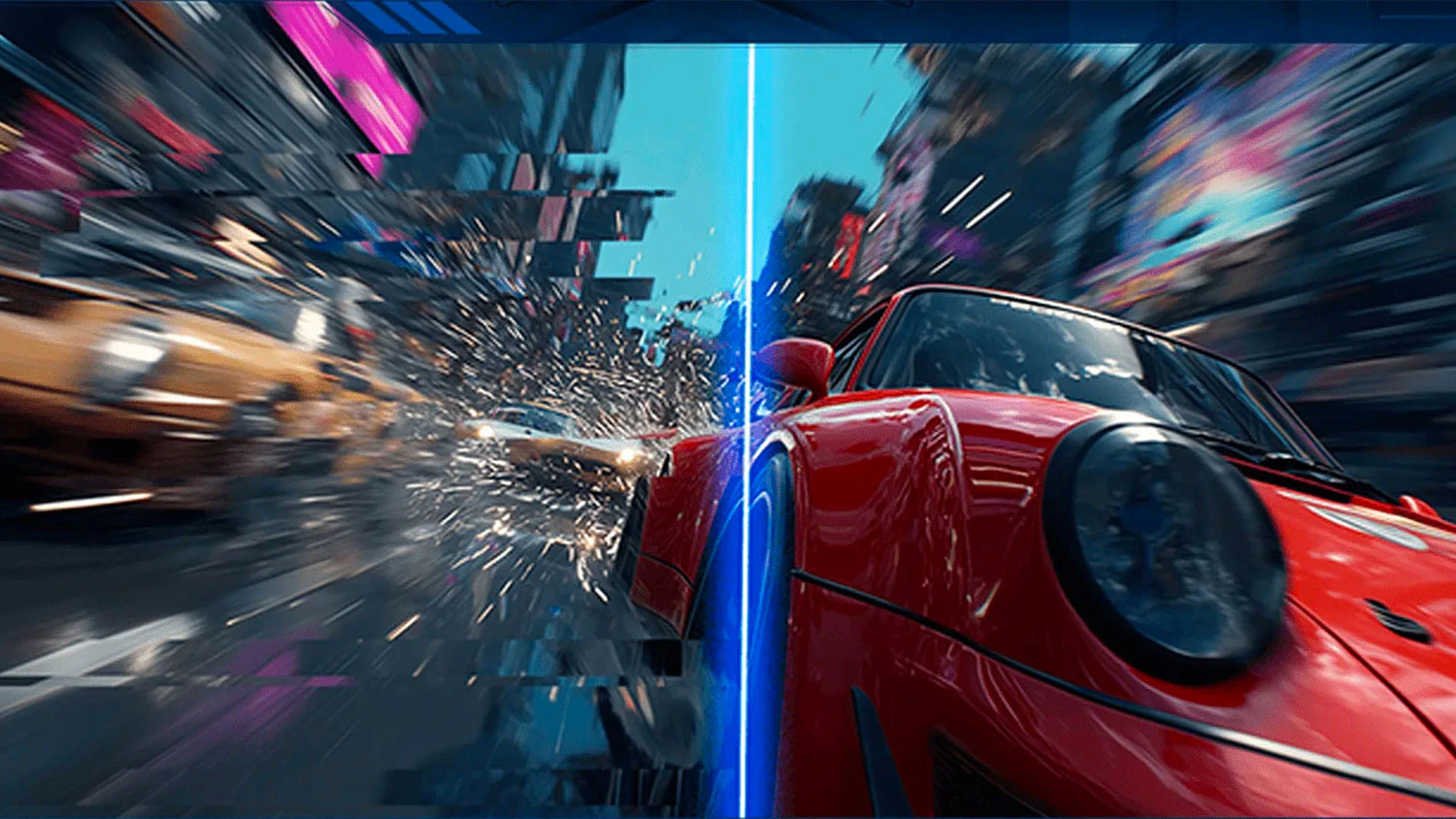 Vizualizace technologie AMD FreeSync Premium