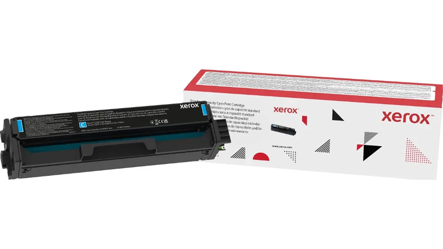 Toner origin&aacute;ln&iacute; Xerox 006R04388 cyan na b&iacute;l&eacute;m pozad&iacute;