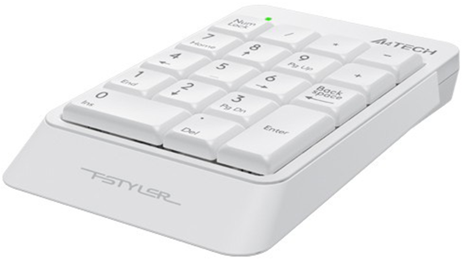 Numerická klávesnica A4tech Fstyler FK13P bočný pohľad