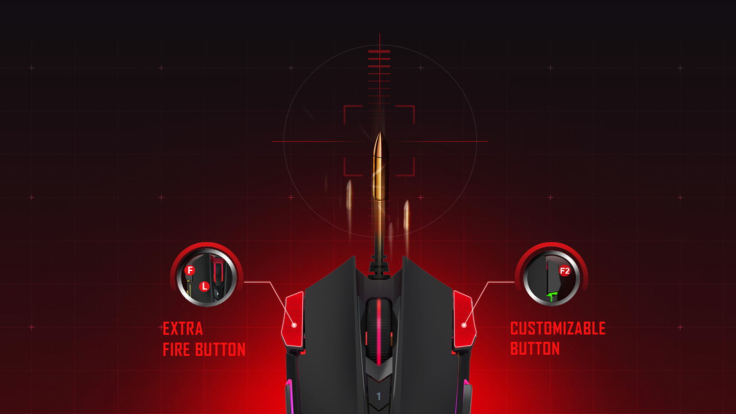 Herní myš A4Tech Bloody J90S Black s detailem ploch X’Glide Armor Boot